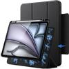 JETech Custodia Magnetica Rimovibile per iPad Air 11 M2-M4, Air 5/4, Nero