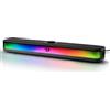 Redragon GS515 RGB Desktop Soundbar, Altoparlanti stereo per computer a 2.0 canali per desktop con BT 5.3, alimentazione USB-C/USB (nero)