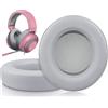 SOULWIT Cuscinetti Auricolari Di Ricambio per Razer Kraken Pro V2, Kraken 7.1 V2, Kraken Stormtrooper Cuffie (Grigio)