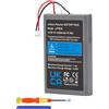 szyuya Batteria di ricambio 3,65 V/2650 mAh LIP1078 PS5, compatibile con Sony PS5 PlayStation 5 DualSense Wireless Controller con strumenti