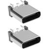 VGOL 2 Connettori SMT Verticali USB-C A 24 Pin Altezza 10,5 Mm Compatibile Con LG UltraFine 4K/5K 27MD5KL 24MD4KL