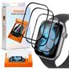 GEEMEE 3 Pezzi per Apple Watch Series 10/11 46mm Pellicola Protettiva,【Facile da Installare】 Rimozione Automatica Della Polvere，Durezza 9H Vetro Temperato