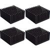 HANBOLI Dissipatore di Calore in Alluminio 4PCS 40x40x20mm Dissipatori di Calore per radiatore con Alette di Raffreddamento con Nastri Adesivi conduttivi Termici 3M per Il Raffreddamento