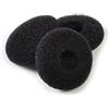 Ougual 12 pacchetti (24pezzi) schiuma Earbud copricapo per la sostituzione della spugna per il trasduttore auricolare (Nero)