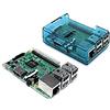 sb components Raspberry Pi 3-1.2GHz Quad Core 64Bit 1GB RAM (2016 Modello) con Custodia - Case Blu