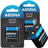 ABSINA CR-P2 Batteria 6V Lithium - CRP2 Pila per distributore, fotocamera