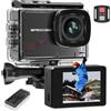 Apexcam M80 4K 60FPS 48MP Action Cam WIFI 40M Ultra HD Macchina Fotografica Subacquea Impermeabile Sport Camera 8X Zoom Pre-registrazione Wide Angle Con 2x1350 Batteria Kit Accessori