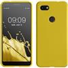 kwmobile Custodia Compatibile con Google Pixel 3a XL Cover - Back Case per Smartphone in Silicone TPU - Protezione Gommata - giallo radiante