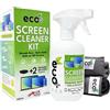 ECOMOIST Detergente per Schermi Ecomoist 500 ml con 2 Panni in Microfibra