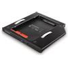 AXAGON RSS-CD09 2.5 Zoll SSD/HDD Adapter für optisches Laufwerk, 9,5 mm, LED