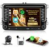 Roinvou 4+64G Android 15 Autoradio per VW Beetle Passat Jetta Sharan CC Tiguana Caddy CarPlay Android Auto, 7 Pollici IPS Touch Screen WI-FI GPS Bluetooth 32EQ FM/RDS SWC Telecamera Posteriore