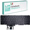 UP PARTS® - Azienda Italiana - Tastiera Italiana per Notebook dell Latitude E5570 E5550 5550 E5580 (Retroilluminata con TraPoint Colore Nero)