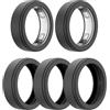 CHULN 5 Pezzi Custodie Protettive Compatibili con Oura Ring 5,Custodia in Silicone Compatibile con Oura Ring 5 L'anello Intelligente, Previene Graffi e Abrasioni