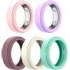 CHULN 5 Pezzi Custodie Protettive Compatibili con Oura Ring 5,Custodia in Silicone Compatibile con Oura Ring 5 L'anello Intelligente, Previene Graffi e Abrasioni