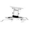 celexon Supporto universale per proiettore PDH130, bianco | supporto per proiettore inclinabile e orientabile con rotazione di 360° e distanza dal soffitto di 13 cm, portata max. 15 kg