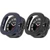 Ruentech Custodia protettiva compatibile con Samsung Galaxy Watch 7 Ultra 47 mm, senza protezione dello schermo, resistente ai graffi in policarbonato per Galaxy Watch Ultra 47 mm accessori (nero+blu)