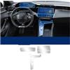SANCAK GPS Schermo Trasparente Per Peugeot 408 Modelli Pellicola Protettiva Schermo Di Navigazione GPS, Vetro Temperato, Pannello Del Cambio, Adesivo TPU(Right seat driver)