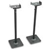 Drall Due Altoparlanti Neri treppiedi Audio Monitor satellitari Altezza Regolabile Satellite Stand satellitare con Canale Via Cavo Modello: LS-1B