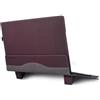 delicase Custodia per computer portatile Samsung Galaxy Book4/3/2 360 Pro 360 15.6 Pro 4/3/2 NP950 NT955 NP750, custodia in PU con cavalletto (bordeaux, 15,6)