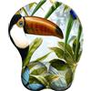 ELLENNE Tappetino Mouse Gel Mousepad Poggiapolso C53-Oasi del Tucano | Tappetino con cuscino in Gel per Mouse | Ergonomico con Poggiapolso| Comodo, Antiscivolo e lavabile | Mousepad