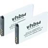 vhbw 2x batteria compatibile con Garmin GLO 2 smartphone cellulare (650mAh, 3,7V, Li-Ion)