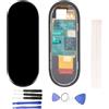 Generic Schermo LCD di visualizzazione per Xiaomi Mi Band 6 Schermo Touch inVetro assemblato di Ricambio + Strumenti (Nero)
