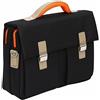 Tassia Borsa morbida da ufficio di qualità con tracolla - per laptop 15,6" - Inserti arancioni