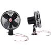 KKPLZZ Ventola di Raffreddamento per da 12 V, Ventola per Auto in Metallo Silenziosa e Resistente con Interruttore a 2 velocità per Camion, Barca, Autobus (8 pollici)