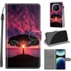 SIENIANLINE Cover per Xiaomi Redmi Note 14 Pro 4G/5G PU Pelle Custodia Flip Albero