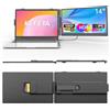 KEFEYA Monitor Portatile 14" FHD 1080P IPS Doppio Estensore dello Schermo, Schermo Portatile per Laptops 13-17.3 Laptop Screen Extender Plug & Play Dual Schermate per Windows, Mac, Android, PS5
