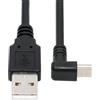 JSER Cavo dati e alimentazione Mini USB 2.0 Tipo B 5 pin maschio angolato a 90 gradi a USB 2.0 maschio Tipo A, lunghezza 50 cm, per fotocamera, GPS, MP3 e MP4