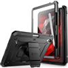 SUPCASE Cover per iPad 11a Generazione Chip A16 11 Pollici 2025 / iPad 10a Generazione 10.9 Pollici 2022, Custodia con Pellicola Protettiva, [Supporto Integrato e Porta Matita],Nero