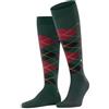 Burlington Edinburgh M Kh lana al ginocchio fantasia 1 paio, Calzini lunghi Uomo, Verde Thyme 7454, 40-46