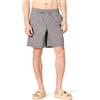 Amazon Essentials Pantaloncini in Cotone Vestibilità Comoda da 20cm con Vita Elasticizzata e Coulisse Uomo, Grigio, XXL