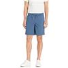 Amazon Essentials Pantaloncini in Cotone Vestibilità Comoda da 20cm con Vita Elasticizzata e Coulisse Uomo, Turchino, XL