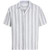 JACK & JONES Jornantucket Double Cloth Shirt SS Ea26 Ea26-Maglietta a Doppio Strato, Sky Captain, XS Uomo
