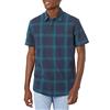 Amazon Essentials Camicia da Uomo a Maniche Corte in Chambray, a Righe sfumate, Blu Navy, S