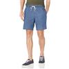 Amazon Essentials Pantaloncini in Cotone vestibilità Comoda da 20cm con Vita Elasticizzata e Coulisse Uomo, delavé Medio Chambray, M