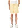 Amazon Essentials Pantaloncini in Cotone vestibilità Comoda da 20cm con Vita Elasticizzata e Coulisse Uomo, Giallo Pallido, S