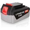 JYJZPB 5,5Ah 18V Batteria di Ricambio per Black & Decker 18V Litio BL2018