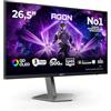 AOC Gaming Monitor AG276QKD2 27 pollici 2560x1440, WQHD, 500Hz, QD-OLED Panel, 0.03ms GtG, USB Hub Speakers, Height Adjustment, (HDMI2x 2.1 DP 1x 2.1) HDR500 TrueBlack, G-Sync Compatible, Nero