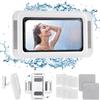 HOTUT Supporto per Telefono da Doccia, Supporto Mobile Impermeabile Doccia, Touch Screen HD 360°Rotazione & 120°Regolabile, Scatola Impermeabile per Supporto per Telefono Doccia per Telefoni Fino a 7"
