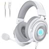 EKSA Cuffie Gaming, E900Pro Cuffie PS5 con audio surround 7.1 e microfono con cancellazione del rumore, Jack Audio USB & 3,5mm, Cuffie PC super leggere con luce LED per PC/Mac/Switch/PS4/PS5/Xbox One