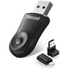 OTTOCAST Aggiornato 2025-2-in-1 Adattatore Wireless CarPlay e Android Auto, OTTOCAST MINI compatibile con iOS 10+ e Android 11+, Converte CarPlay cablato in Wireless, Compatibile con USB-A e USB-C(Nero)