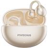 PTHTECHUS Cuffie Wireless, Sportivi Clip Aperta Cuffie Conduzione Ossea, Diaframmi 12mm ENC, Chiamate Cristalline, Auricolari Bluetooth 5.4 Compatibile iOS/Android, 30 ore di Riproduzione, Oro-b