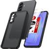 LeYi Cover per Samsung Galaxy A56 5G con 2 Vetro Temperato, Custodia per A 56 Protezione Fotocamera Traslucida Opaca Anti-Impronte Resistente ai Graffi Paraurti in TPU Antiurto Protettiva Case, Nero