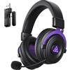 EKSA E900WT Cuffie Gaming Wireless per PS5/PS4/PC/Switch/Mac, Bluetooth 5.3, Cuffie da Gaming con Microfono,Gaming Headset,30ms Latencia, 80H Autonomía, LED, USB A/C