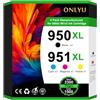 ONLYU 950XL 951XL Compatibili con Cartucce HP 951XL HP 950XL HP950 HP951