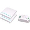 HNCY Interruttore senza fili, Interruttori luci da parete, interruttore smart wifi, RF 433Mhz Interruttore luce wireless, accensione luci a distanza Portata 100 m, Interruttori di controllo remoto - C