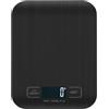 VIBOOS Bilancia Da Cucina Digitale, 10 kg, Bilancia Elettronica In Acciaio Inox, Elegante Bilancia Alimentare Ultra Sottile, Bilancia Elettronica Per Casa e Cucina Con Display Lcd, Funzione Tara (Nero)